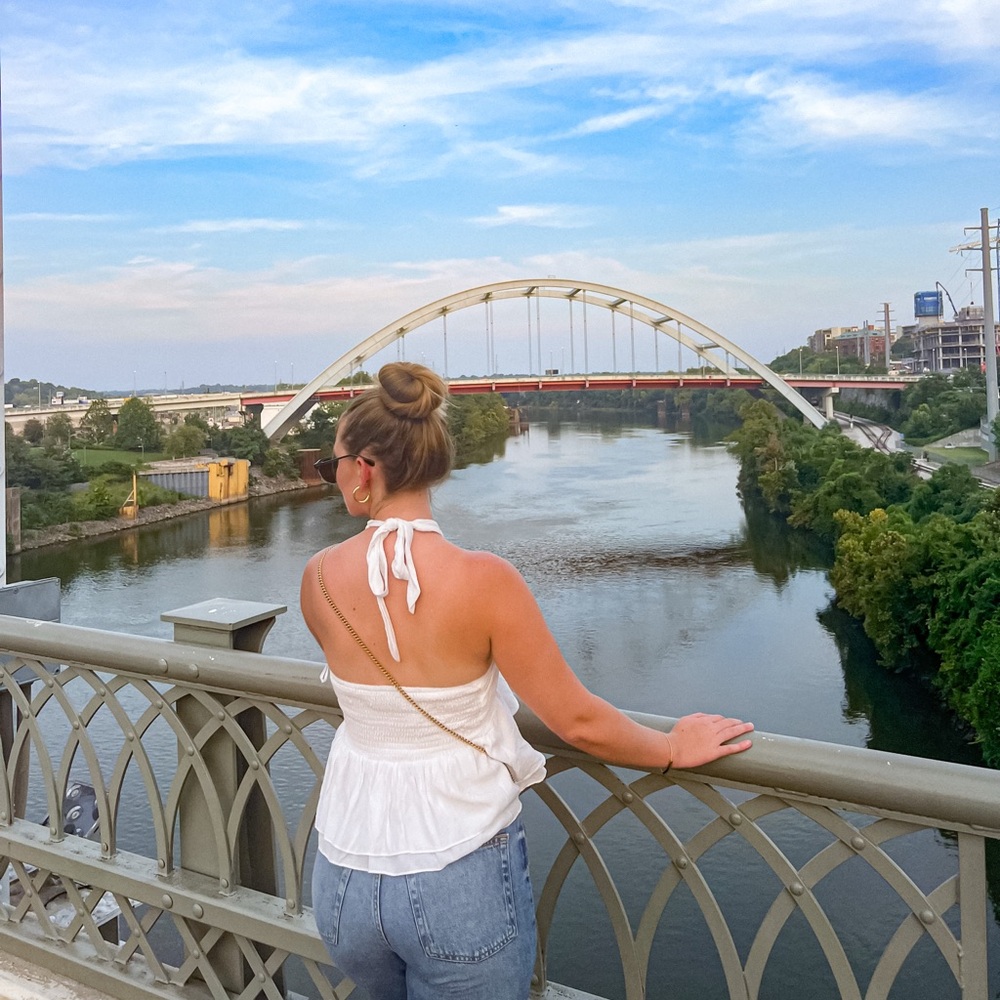 DO+BE White Halter Top